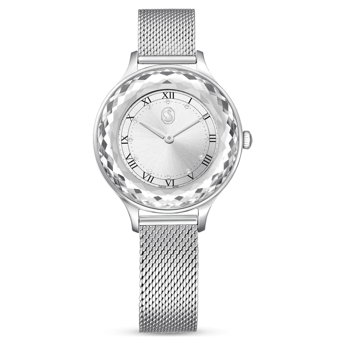 

Swarovski Octea Nova 腕表, 瑞士制造, 金属手链, 银色, 不锈钢