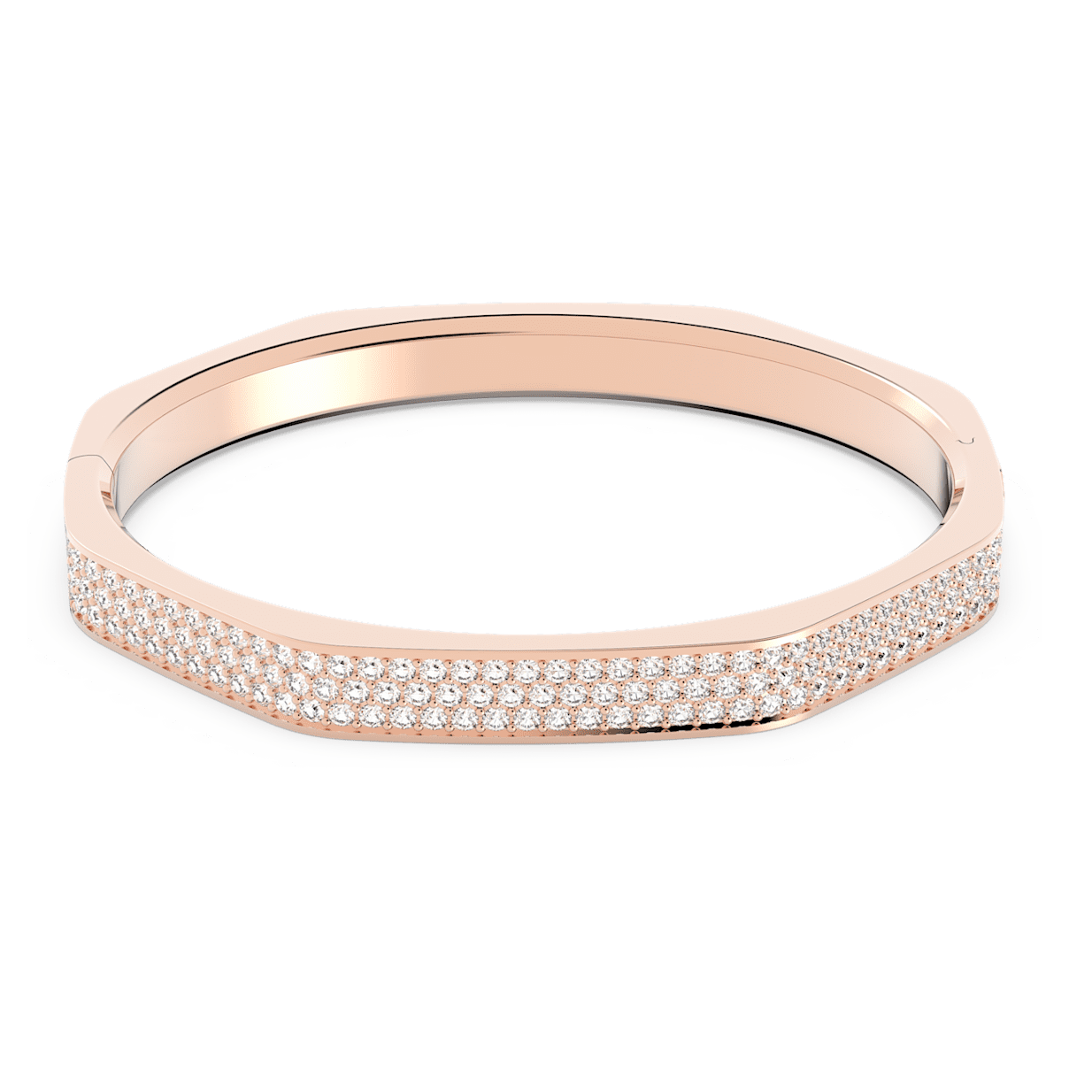 

Swarovski Dextera 手镯, 八边形, 白色, 镀玫瑰金色调