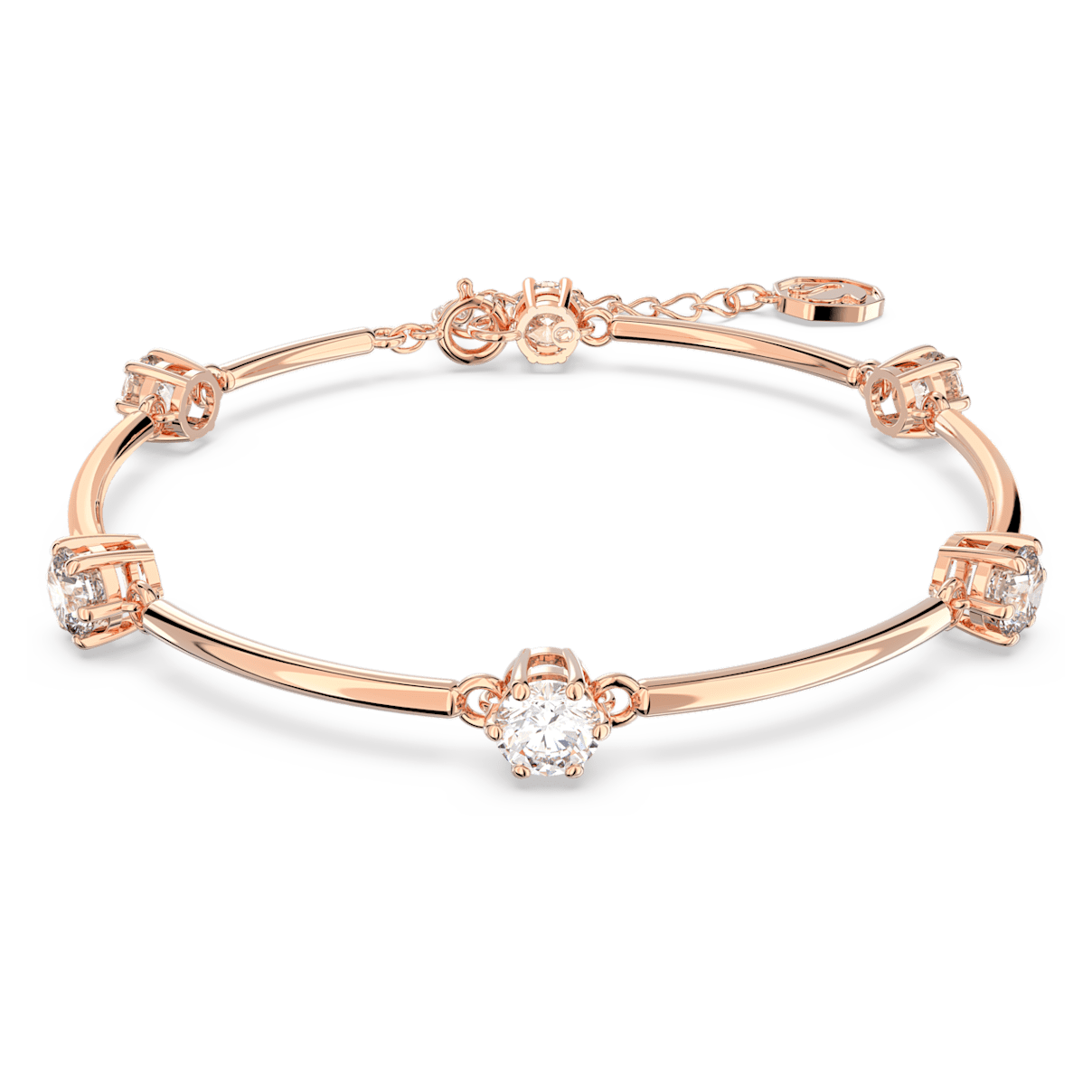 

Swarovski Constella 手镯, 圆形切割, 白色, 镀玫瑰金色调