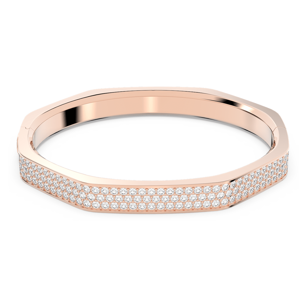 

Swarovski Dextera 手镯, 八边形, 白色, 镀玫瑰金色调