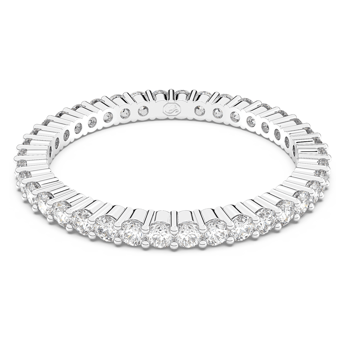 

Swarovski Vittore 戒指, 圆形切割, 白色, 镀铑