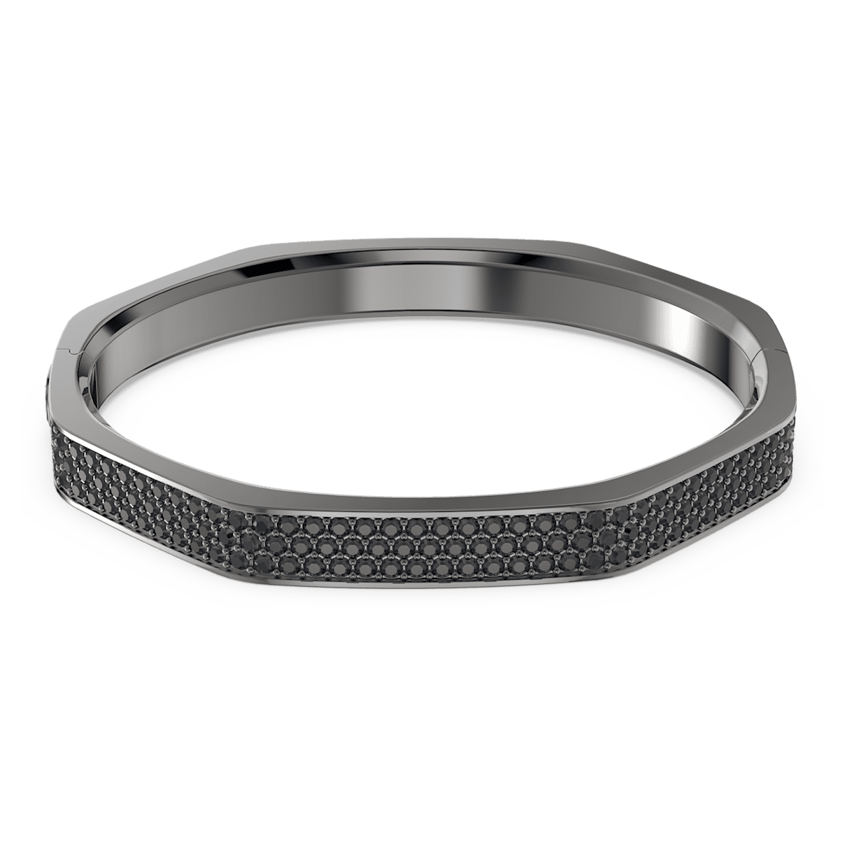 

Swarovski Dextera 手镯, 八边形, 黑色, 镀钌