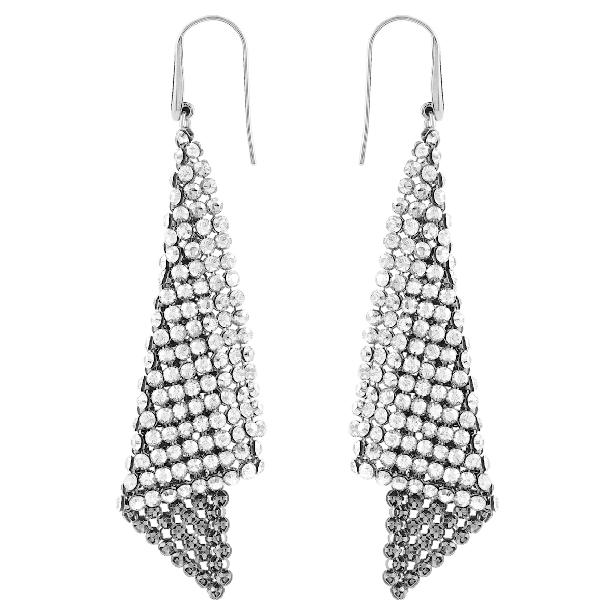 

Swarovski Fit Pierced Earrings, Gray, Rhodium plated