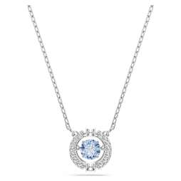 ★SWAROVSKI★ Swan Blue Rhodium Necklace 5533397 Swarovski Swan Necklace Swan, Blue, Rhodium Plated 5533397