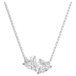 Mesmera ネックレス, ミックスカット、スキャッターデザイン, ホワイト