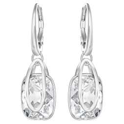 スワロフスキー ピアス Latisha お花 Swarovski Latisha ドロップピアス, フラワー, ホワイト, ローズゴールド