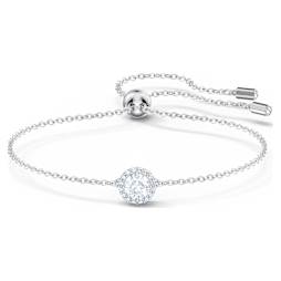 Lifelong Bow バングル, リボン, ホワイト, ミックスメタル仕上げ