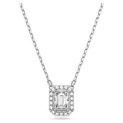 SWAROVSKI ネックレス　インフィニティとハート　ホワイトミックスメタル Hyperbola ネックレス, インフィニティとハート, ホワイト