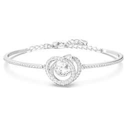Generation bangle, White, Gold-tone plated | Swarovski