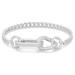 【SWAROVSKI】5679664 Hyperbola Infinity Medium Bracelet Swarovski Hyperbola bracelet Infinity, White, Rhodium plated