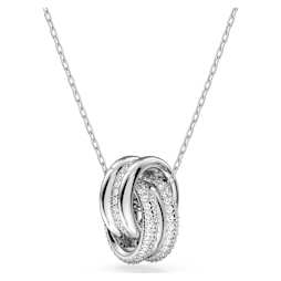 Hyperbola ペンダント　SWAROVSKI Hyperbola ペンダント, インフィニティ, ホワイト, ロジウム