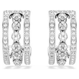 Hyperbola スタッドピアス, インフィニティ, ホワイト, ローズゴールド