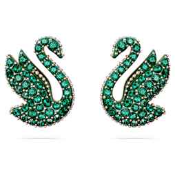 Black swan swarovski earrings store