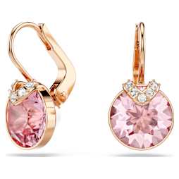 SWAROVSKI スワロフスキー Chroma ドロップピアス ハート レッド Chroma ドロップピアス, ハート, レッド, ゴールドトーン