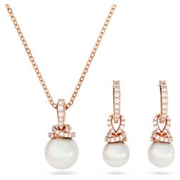 ネックレス・ペンダント SWAROVSKI Hyperbola Infinity Rose Gold Set 5682483 Hyperbola set, Infinity, White, Rose gold-tone plated