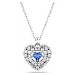 Hyperbola pendant, Infinity, White, Rhodium plated | Swarovski