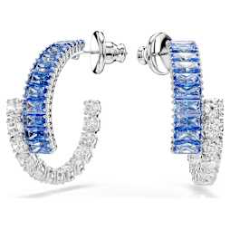 【SWAROVSKI】Idyllia ドロップピアス 5680301 Idyllia drop earrings, Crystal pearl, Shell, Blue, Rhodium