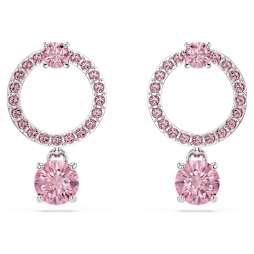 スワロフスキー ピアス Latisha お花 Swarovski Latisha ドロップピアス, フラワー, ホワイト, ローズゴールド