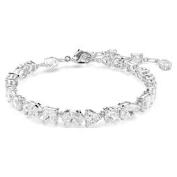 スワロフスキーMesmera ブレスレット ホワイト 5731959 Mesmera bracelet, Mixed cuts, White, Rhodium plated | Swarovski