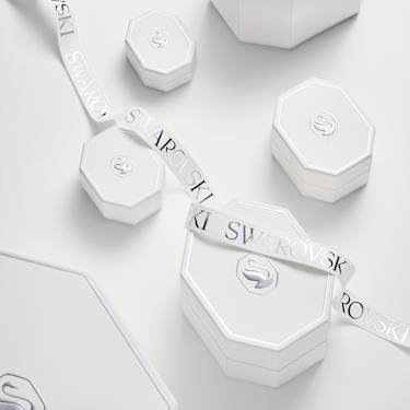 Eternity 밴드 링, 랩 그로운 다이아몬드 0.4ct tw, 라운드 쉐입, 스털링 실버 - Swarovski, 5747557