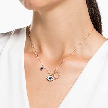 Swarovski Duo Evil Eye Pendant