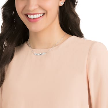 Henrietta Set Small White Rhodium plating Swarovski