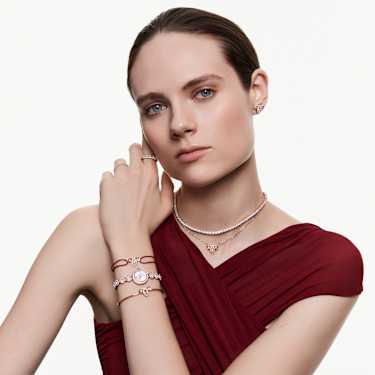 Matrix Vittore Ring, Marquise Schliff, Weiß, Roségold-Legierungsschicht - Swarovski, 5351769