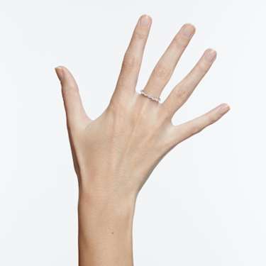 Matrix Vittore Ring, Marquisslipning, White, Rodiumpläterad - Swarovski, 5354786