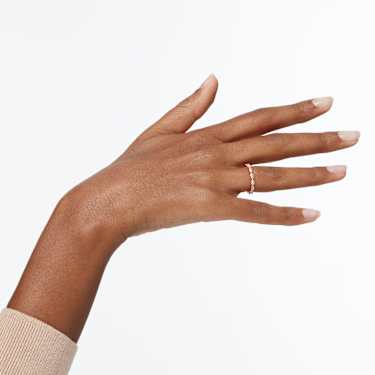 Matrix Vittore ring, Marquise cut, White, Rose gold-tone plated - Swarovski, 5366571