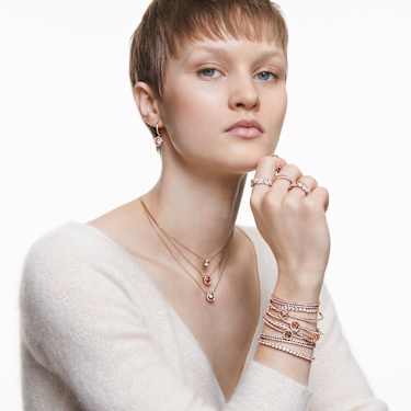 Matrix Vittore ring, Marquise cut, White, Rose gold-tone plated - Swarovski, 5366571