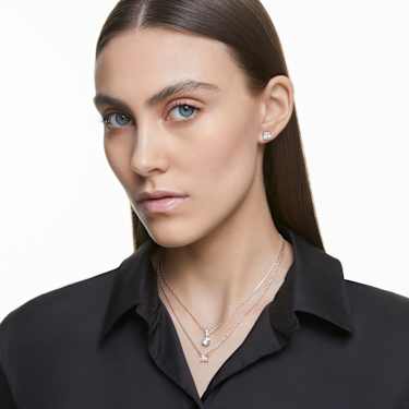Stilla 펜던트, 라운드 컷, 화이트, 로듐 플래팅 - Swarovski, 5472635
