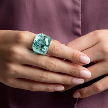 Nirvana Ring, Blau, Vergoldetes Finish - Swarovski, 5508716