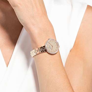 正規品 Swarovski Cosmopolitan ウォッチ ピンクゴールド Cosmopolitan 워치, 스위스 메이드, 메탈 브레이슬릿, 핑크