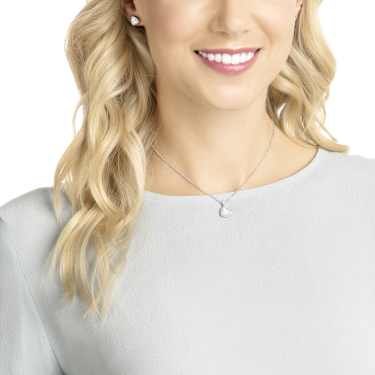 Begin Set, Trilliant-Schliff, Weiß, Rhodiniert - Swarovski, 5528938
