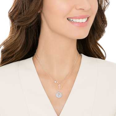 Swarovski lock discount and key necklace