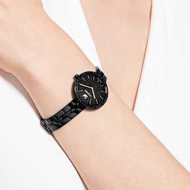 Montre Cosmopolitan Fabriqu en Suisse Bracelet en m tal Noir