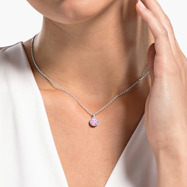 Swarovski Birthstone October Pink Crystal Stud Earrings 925 Sterling Silver  Jewellery Gift