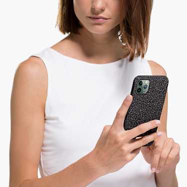 High Smartphone Schutzhülle, iPhone® 12 mini, Schwarz - Swarovski, 5574040