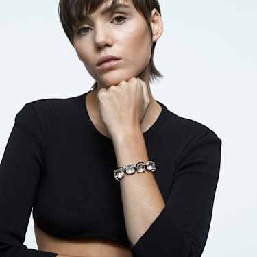 Harmonia 브레이슬릿, 쿠션 컷, 화이트, 믹스 메탈 피니시 - Swarovski, 5600047