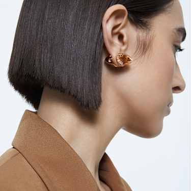 Clous d’oreille Lucent, Mono, Rose, Placage de ton or rosé - Swarovski, 5600254