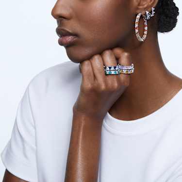 Bague swarovski pierre bleue on sale