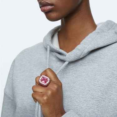 Dulcis Cocktailring, Kissenschliff, Rosa - Swarovski, 5609721