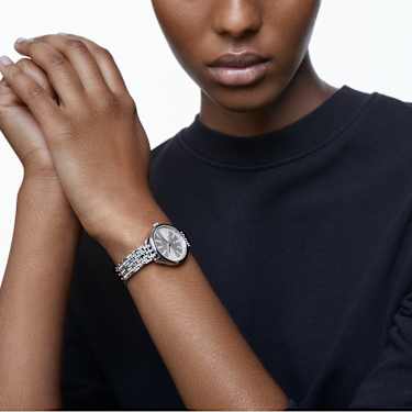 Reloj Attract, Fabricado en Suiza, Pavé, Brazalete de metal, Tono plateado, Acero inoxidable - Swarovski, 5610490