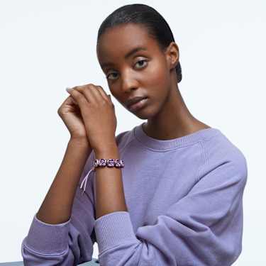 Pulsera Dulcis, Talla cojin, Morada - Swarovski, 5613731