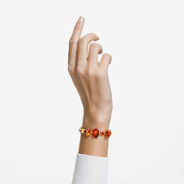 Gema 手链, 混合切割, 流光溢彩, 镀金色调 - Swarovski, 5614451