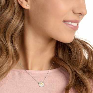 Idyllia set Mixed cuts Sun Yellow Mixed metal finish Swarovski