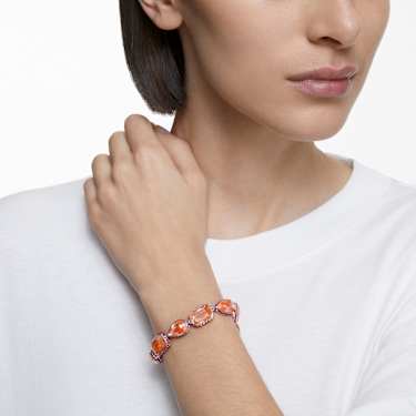 Bracelet Tennis Chroma, Fermoir magnétique, Tailles diverses, Multicolore, Métal rhodié - Swarovski, 5616383