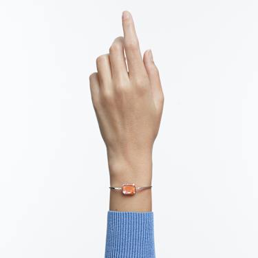 Chroma bracelet, Octagon cut, Multicolored, Rhodium plated - Swarovski, 5616642