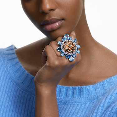 Bague cocktail Curiosa, Multicolore, Métal rhodié - Swarovski, 5618271