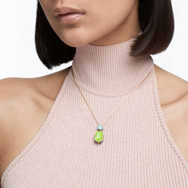 Collar Orbita, Talla octogonal, Multicolor, Baño tono oro - Swarovski, 5619787